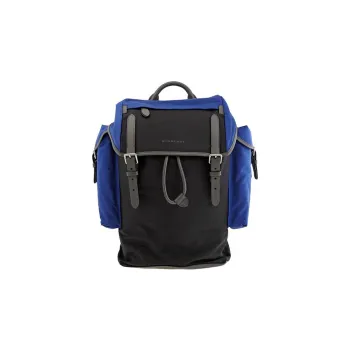 Burberry Nylon With Leather Backpack Tubas Men's Blue/Black/Gray
