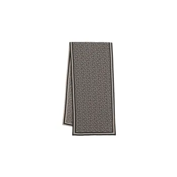 BALMAIN Monogram-jacquard Wool-blend Scarf