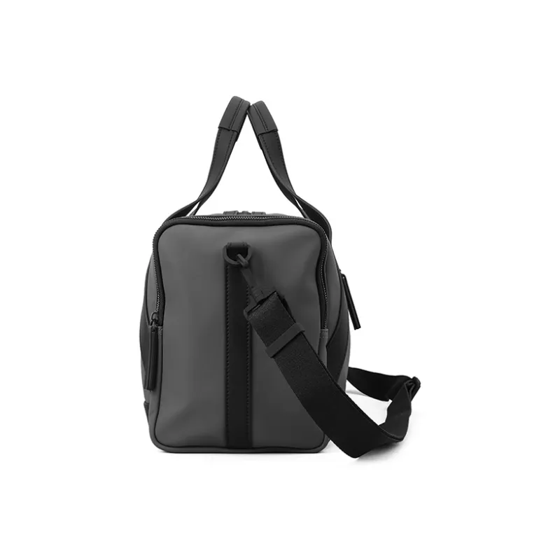 PIERRE CARDIN Portable Genuine Leather Storage Bag Sports & Fitness Bag, Luggage Bag, One Shoulder Handbag Men's Black-4