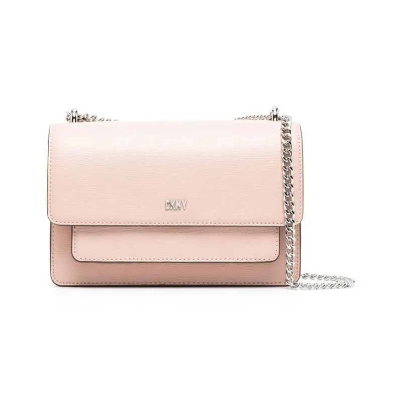 DKNY Calfskin Shoulder Bag Crossbody Bag Small Size Women's Rose Pink-0