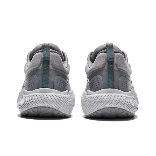 Saucony Runshield Cushioning Low Top Running Shoes Unisex Gray Green-3