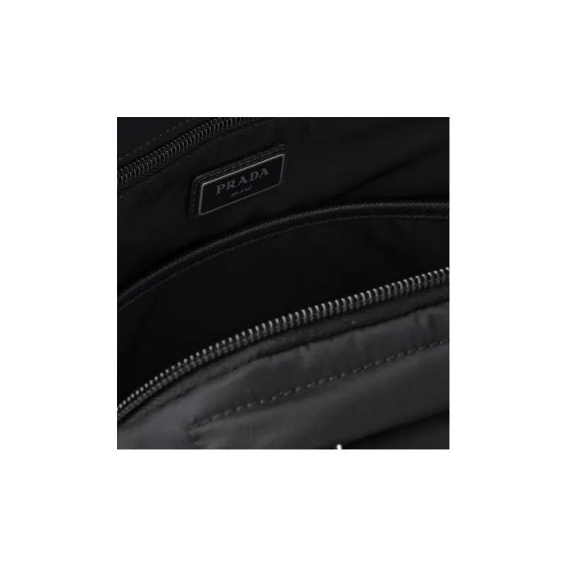 PRADA Saffiano Leather Backpack Men's Black-4