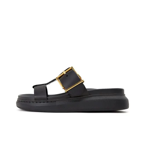 Alexander McQueen Hybrid Slide Slippers Women's Black