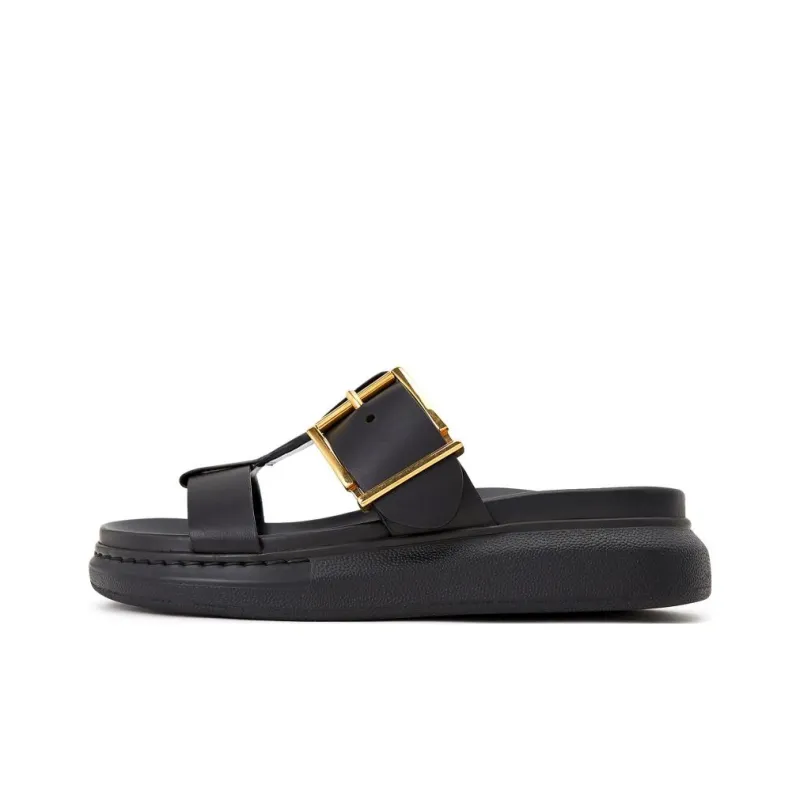 Alexander McQueen Hybrid Stylish Sandals Women's Black-0