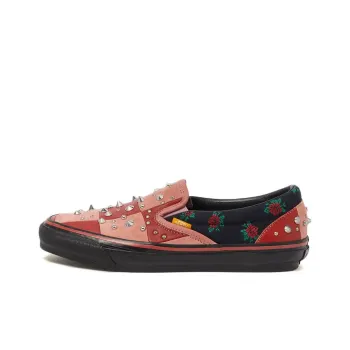 GUCCI Vans X GUCCI Og Classic Slip On Lx 'Red Pink Patchwork'