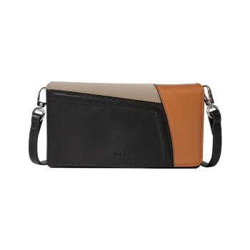 Paul Smith Leather Suede Bonded Cell Phone Pouch Crossbody Bag Shoulder Bag Women's Multicolor