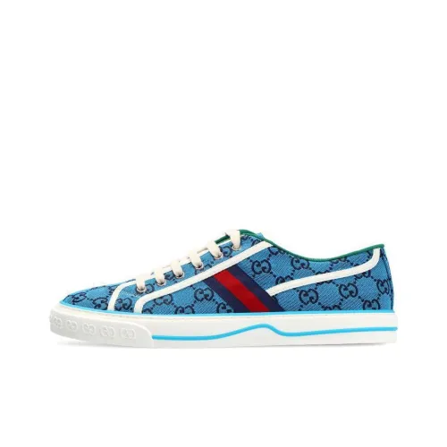 GUCCI Women's Tennis 1977 'Light Blue Monogram'