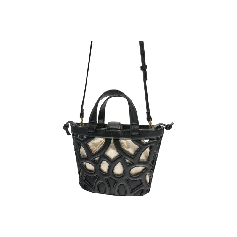 ZARA Polyurethane Tote Bag Shopping Bag Shoulder Bag Crossbody Bag Handbag Mini Women's Black-3