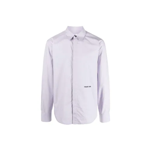 Helmut Lang Embroidered-logo Cotton Shirt