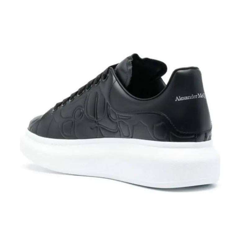 Alexander McQueen Oversized Sneaker 'Black White'-3