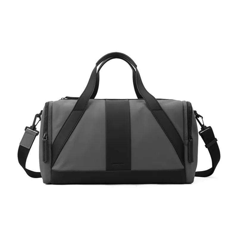 PIERRE CARDIN Portable Genuine Leather Storage Bag Sports & Fitness Bag, Luggage Bag, One Shoulder Handbag Men's Black-1