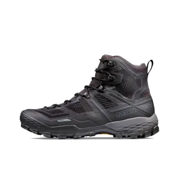 MAMMUT Ducan Waterproof And Breathable Mid Top Hiking/Trekking Shoes Men's Black