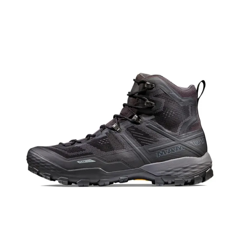 MAMMUT Ducan Waterproof And Breathable Mid Top Hiking/Trekking Shoes Men's Black-0