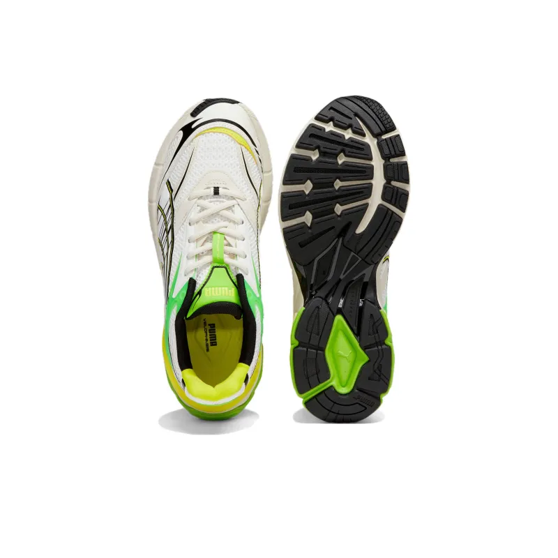 PUMA Velophasis Anti Slip Wear Resistant Low Top Casual Shoes Unisex White Green-3
