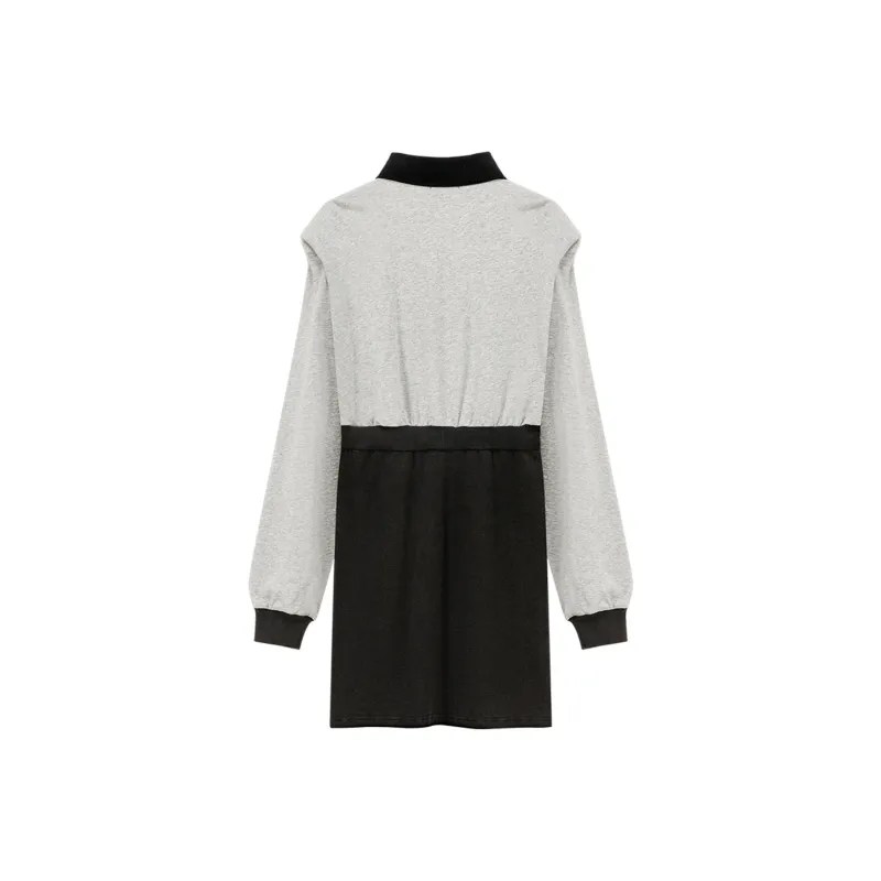 NO ONE ELSE Long Sleeved Dresses Women's Carbon Gray-1