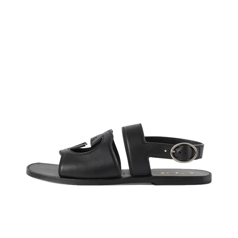 GUCCI Sandal 'Interlocking G Black'-0
