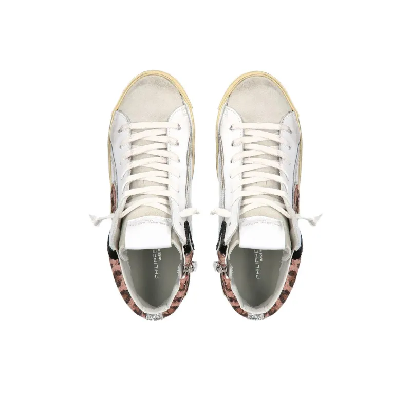 PHILIPPE MODEL Paris PRSX Animal-print High-top Sneakers-4