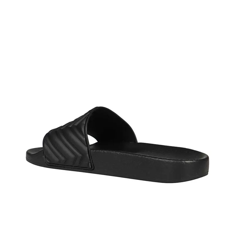 GUCCI Quilted Slide 'Black'-2