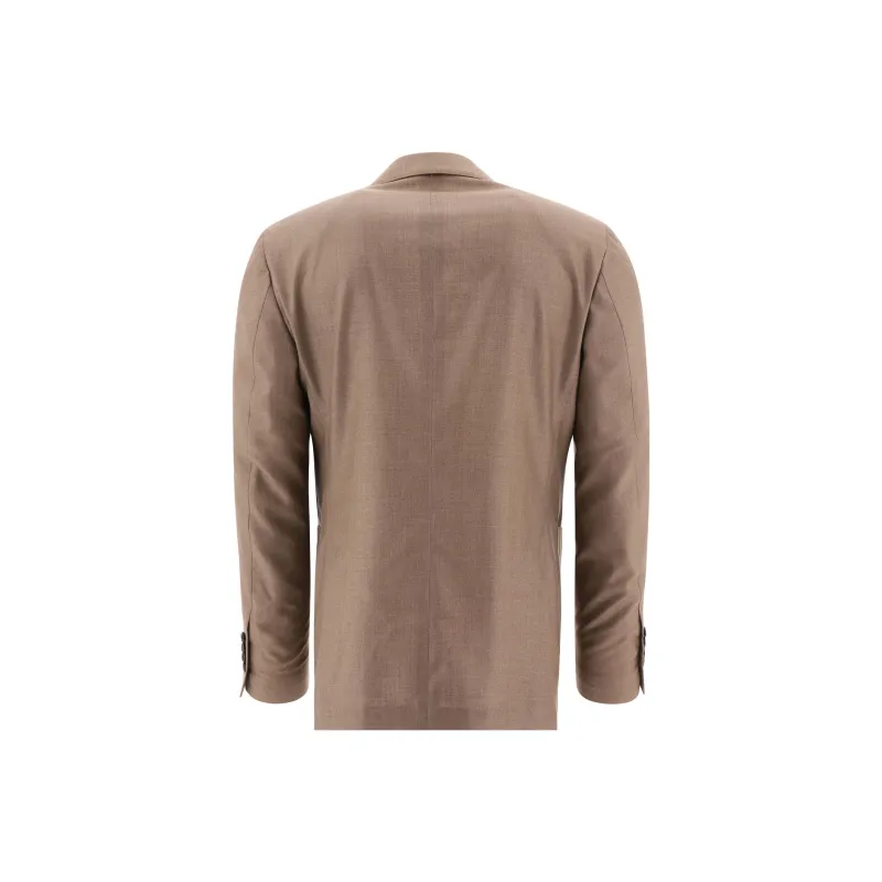 LARDINI English Vents Cashmere-silk Blend Blazer-1