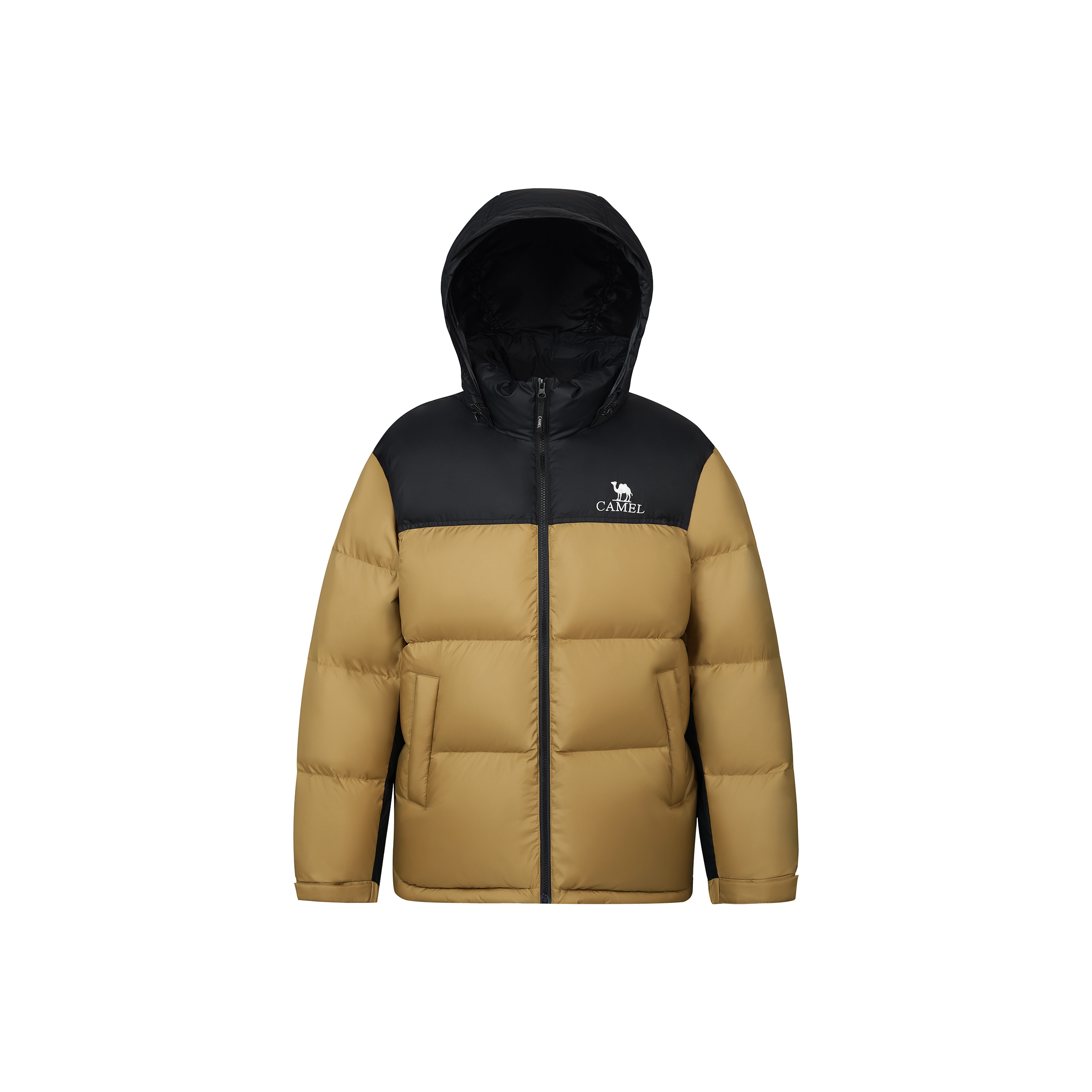 Camel down jacket best sale