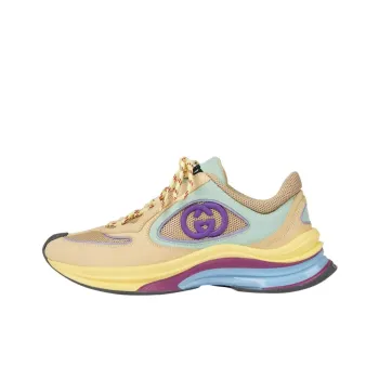 GUCCI RUN Low-Top Casual Shoes Women's Yellow