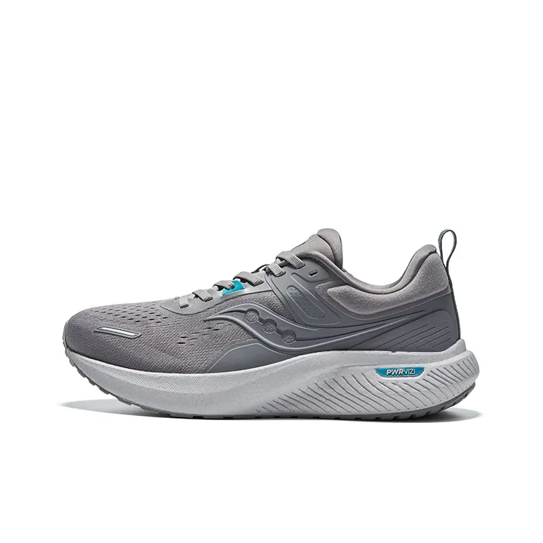 Saucony Runshield Cushioning Low Top Running Shoes Unisex Gray Green-0