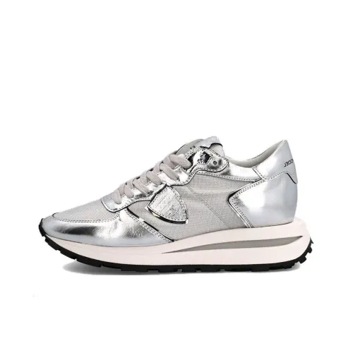 PHILIPPE MODEL Paris Leather-panelled Low-top Sneakers