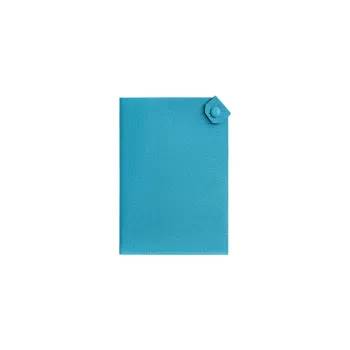 HERMES Tarmac Chamkila Goat Skin Passport Clip Women's 0FBleu Frida Frida Blue