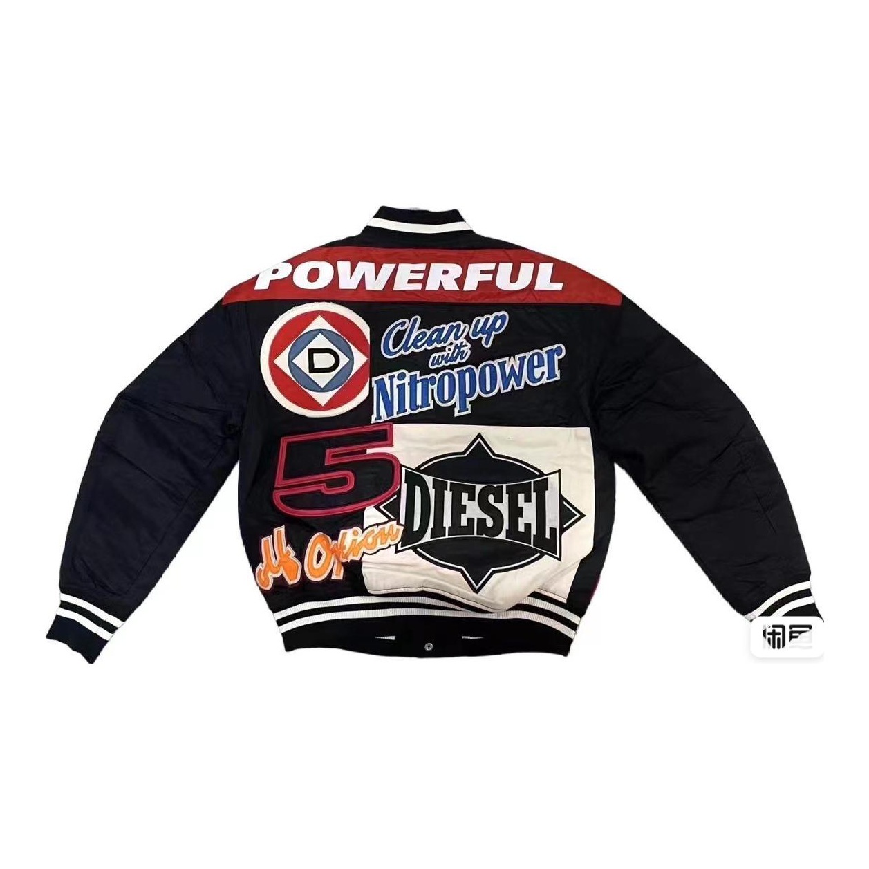DIESEL Baseball Jacket Men's Black - Cheap Rcj Jordan Outlet