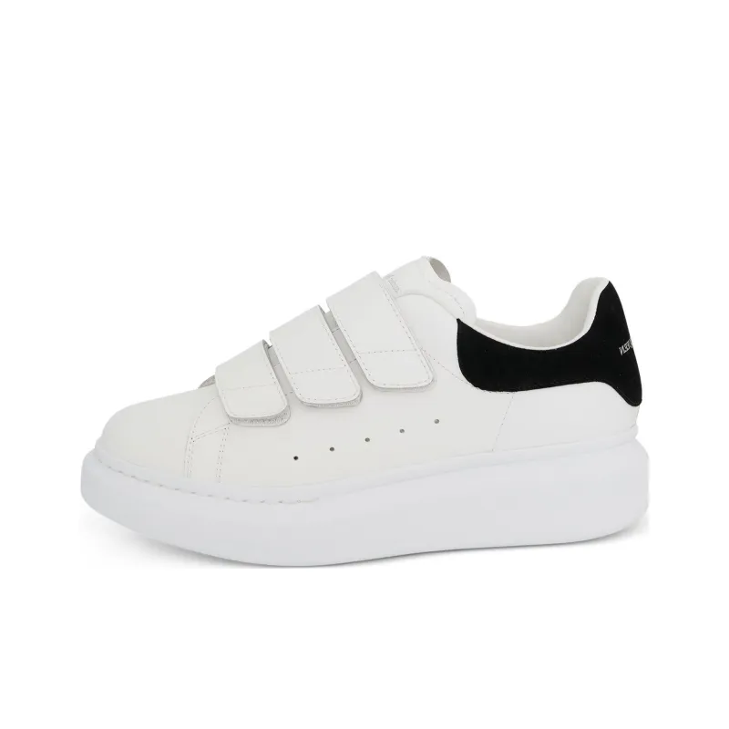 Alexander McQueen Oversized Triple Strap Sneaker 'White Black' Women's-0