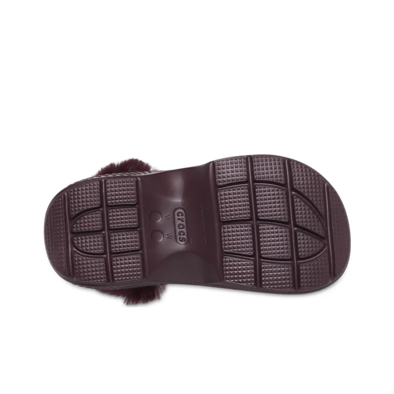 Crocs Stomp Lined Clogs 'Dark Cherry' Women's-4