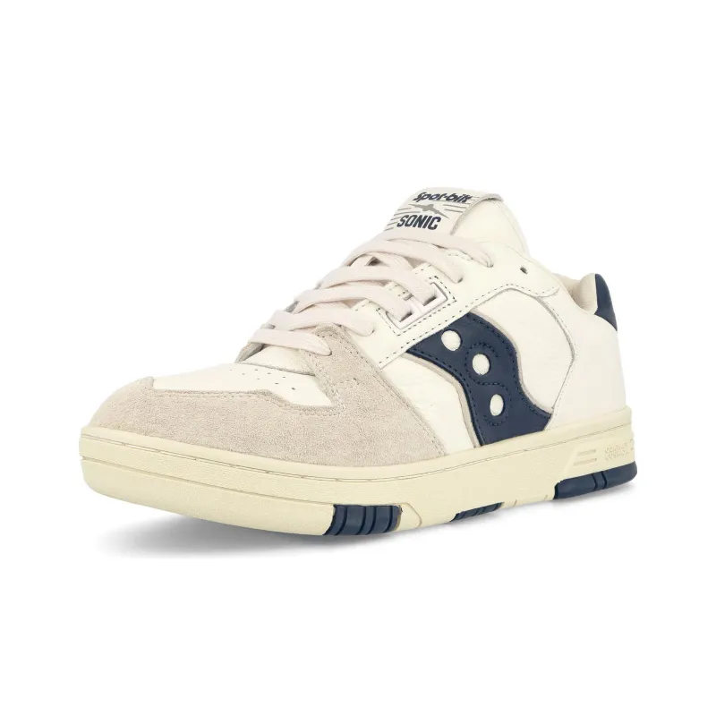 Saucony Spot Bilt Sonic Low Premium Beige Blue-2