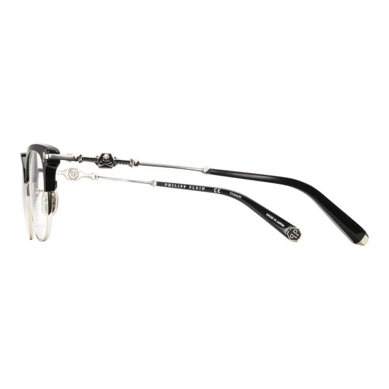 PHILIPP PLEIN Plate Frame Titanium Square Eyeglass Frames Unisex-1