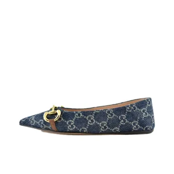 GUCCI GG Horsebit Ballerina Shoes