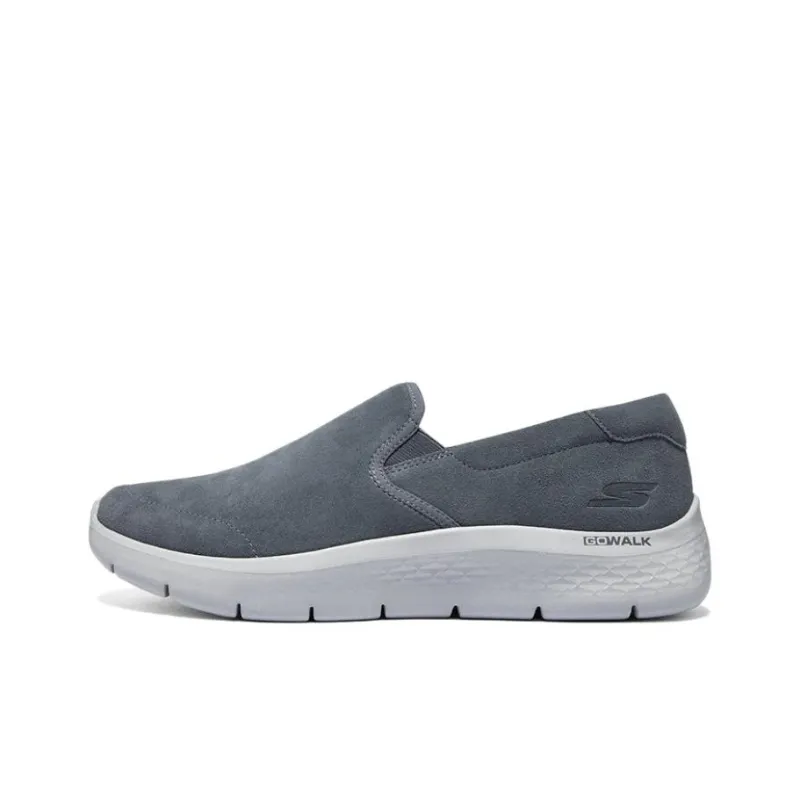 Skechers Go Walk Fle Cushioned Slip Resistant Low Top Casual Shoes Men's Gray-0