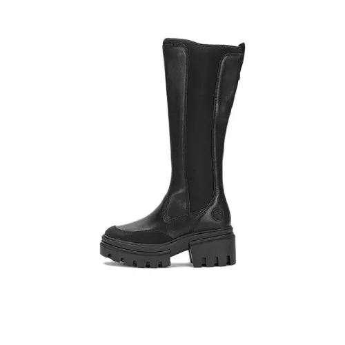 Timberland Everleigh Ventilated Waterproof Wear resistant Knee High Outdoor Boots Women's Black