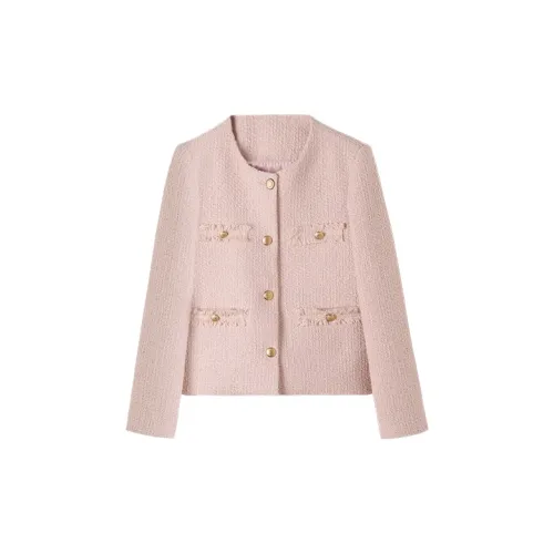 HIPPIEMISS Cropped Coats Women's Pink