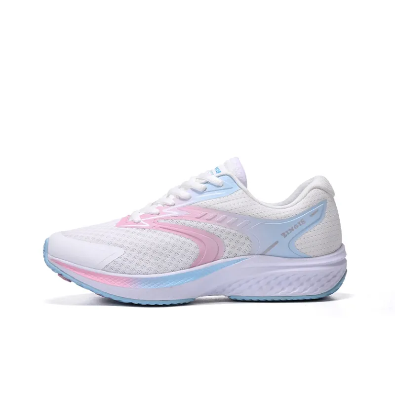 ZINGIS Wind Speed Generation 4 Pro Durable Breathable Mid Top Training Shoes Unisex White Rainbow-0