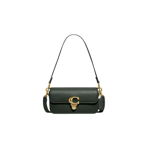 COACH Studio Glove Tanning Brick Bag Crossbody Bag, Shoulder Bag Women's Olive Green
