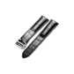Silver Buckle Black Leather