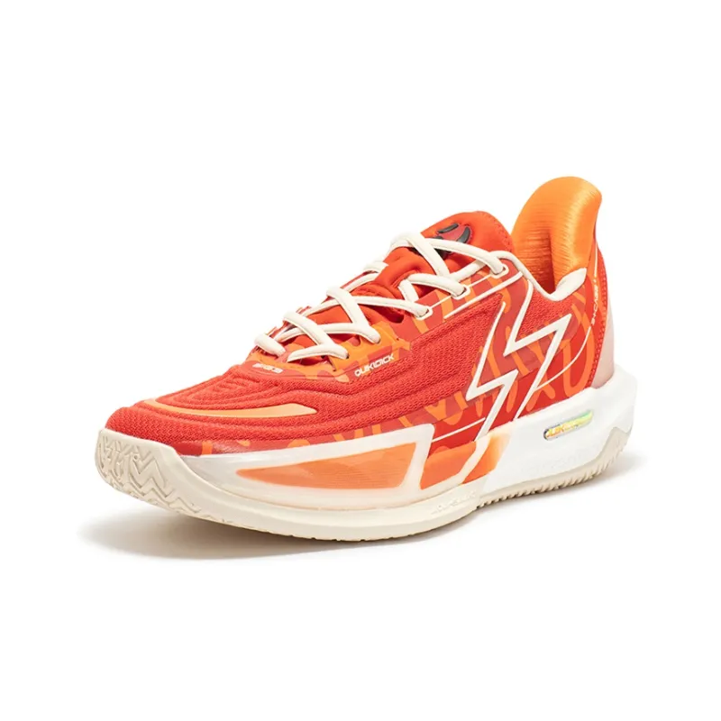 361° BIG3 4.0 Quick Pro Basketball Shoes Men Low Top Flame Red/Vermilion Orange-1