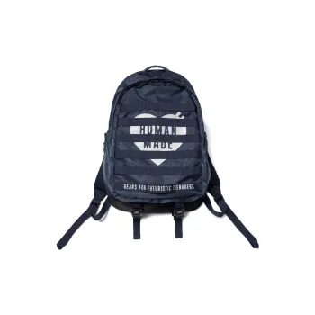 HUMAN MADE Nylon Backpack Medium Size Unisex Marine Blue