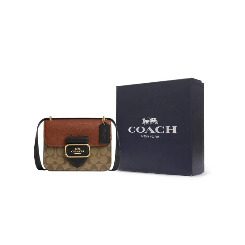 COACH Morgan 18 Square Crossbody Bag In Colorblock Signature Canvas-6