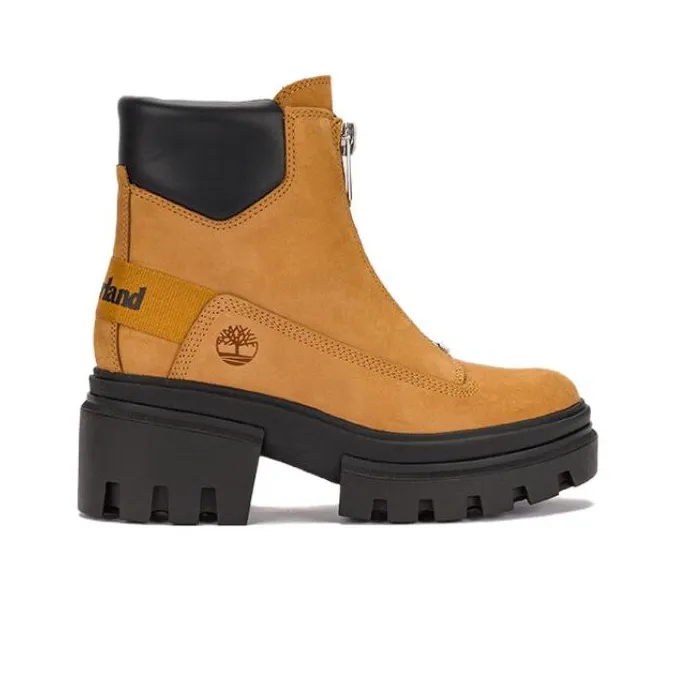Timberland Everleigh Front Zip Boot 'Wheat Nubuck' Women's-1