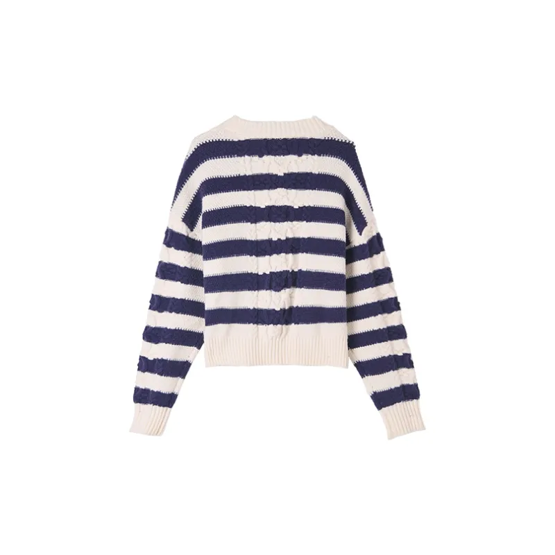 HIPPIEMISS Knitwear Women's Blue White Stripes-1