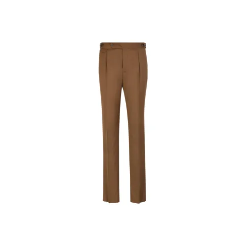 LARDINI Pleated Wool Trousers