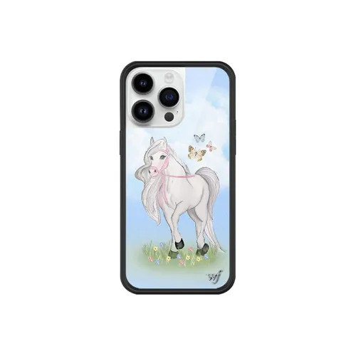 WILDFLOWER Silicone Material Cute Ponies Phone Cases Compatible With Apple IPhone 15/14/13/Pro/Max, Shockproof Girlish