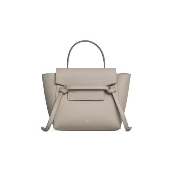 CELINE Grained Calfskin Catfish Bag Shoulder Bag Crossbody Bag Handbag Extra Mini Women's Light Taupe