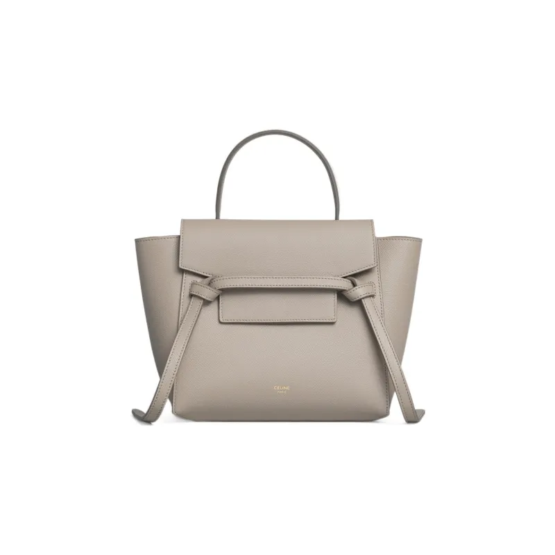 CELINE Grained Calfskin Catfish Bag Shoulder Bag Crossbody Bag Handbag Extra Mini Women's Light Taupe-0