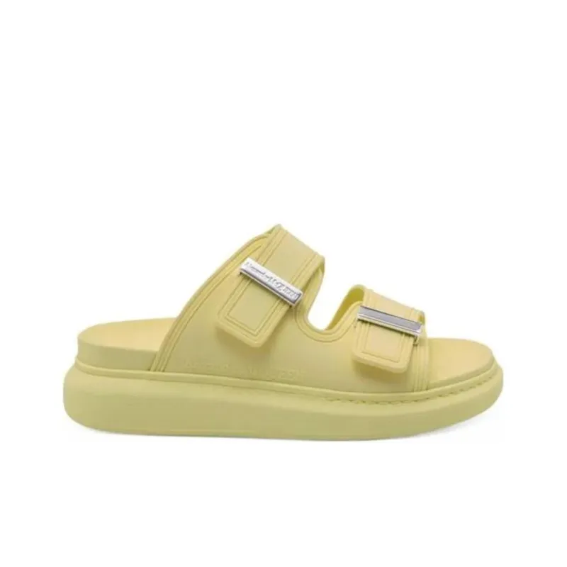 Alexander McQueen Hybrid Slide Slippers Women's Yellow-1
